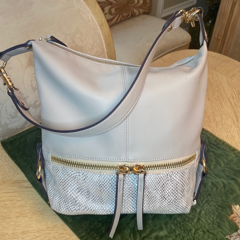 Sondra Roberts Gabrielle Two Tone Shoulder Bag - Gem